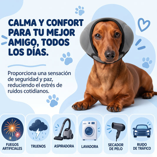 Orejera anti ansiedad perros